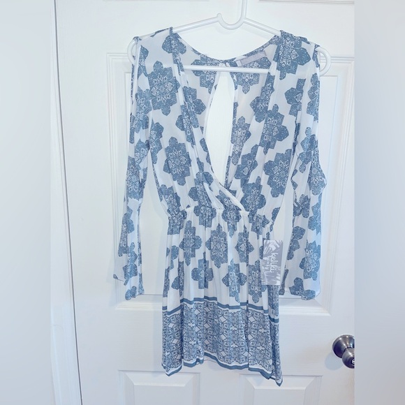 Keliki Hawaii XS blue boho mini dress - Picture 6 of 6